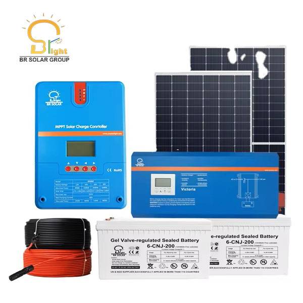 BR SOLAR 5KW 10KW 20KW Hybrid Off Grid Home Solar Power System with Lithium Battery