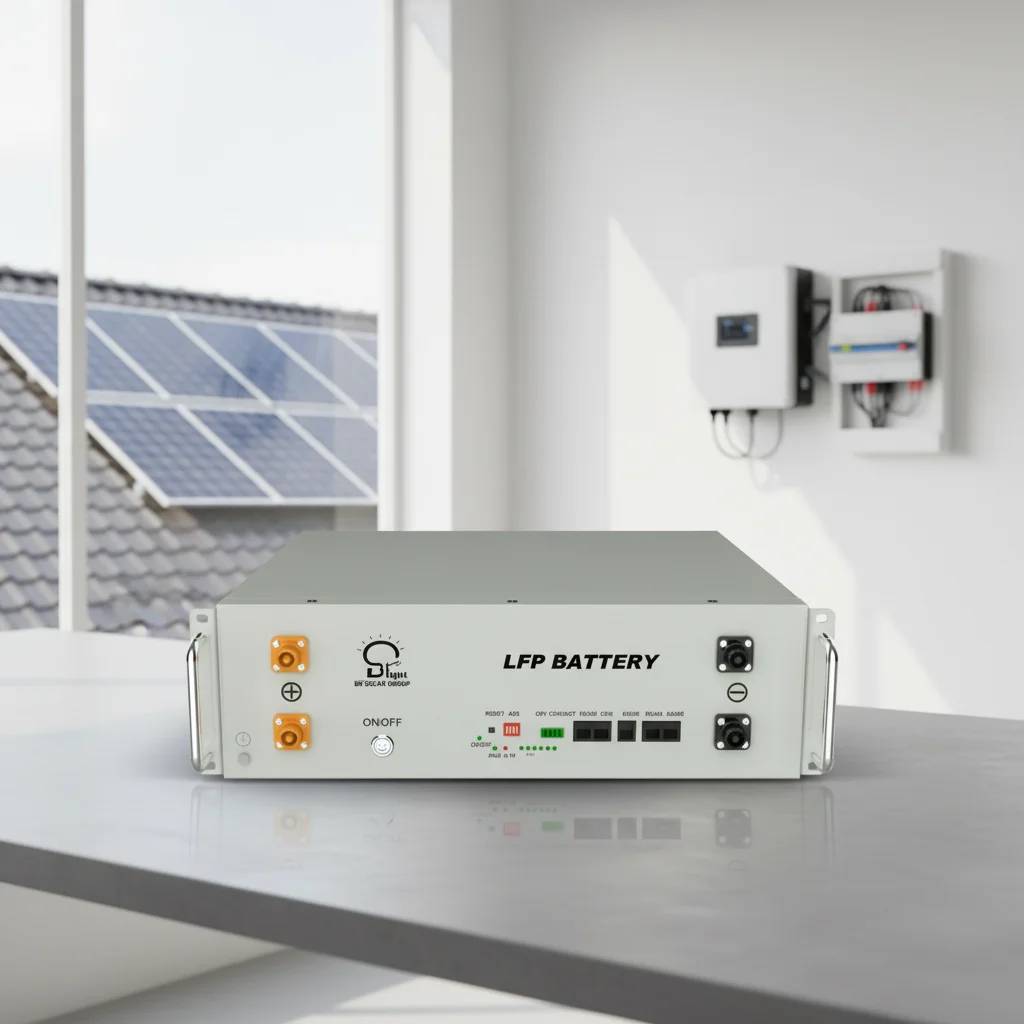 BR SOLAR 51,2 В Штабелируемые солнечные батареи LFP 15 кВтч Монтируемая в стойку литиевая батарея Система хранения энергии