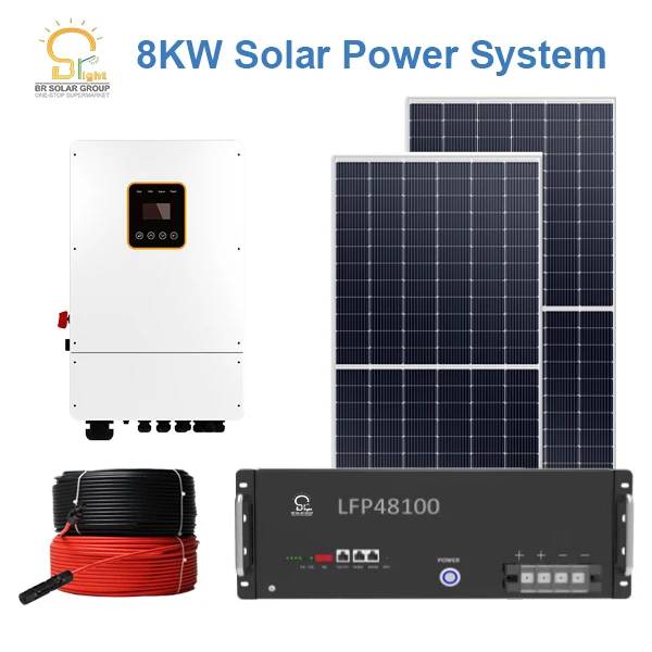 BR SOLAR 5kw 10kw 20kw تخصيص الألواح الشمسية الهجين خارج الشبكة 100kw الألواح الشمسية بطارية الليثيوم نظام الطاقة الشمسية