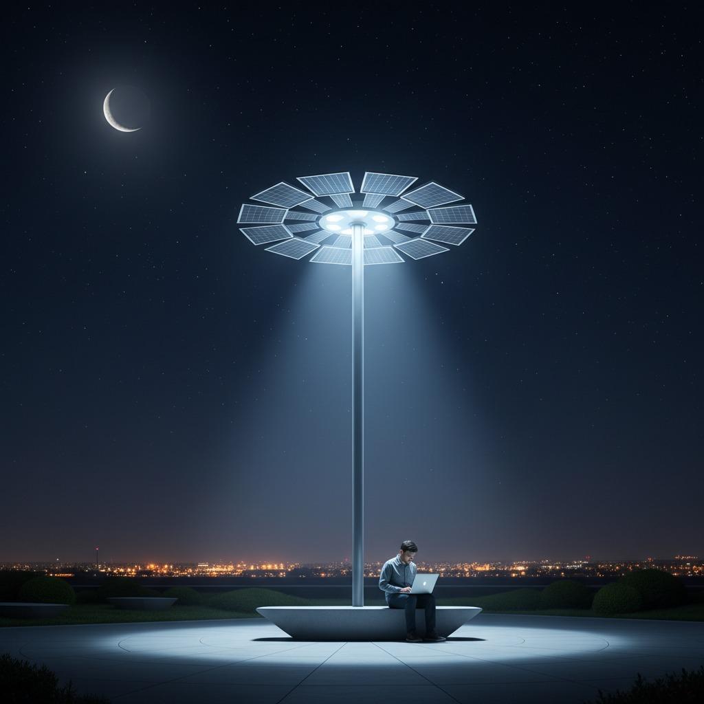 太阳能户外灯：环保城市照明