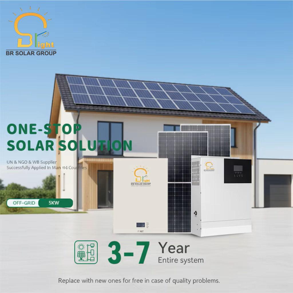 BR SOLAR Home Energy Storage System 3kw 5kw ESS Battery Energy Storage Hybrid Solar System for Home Use