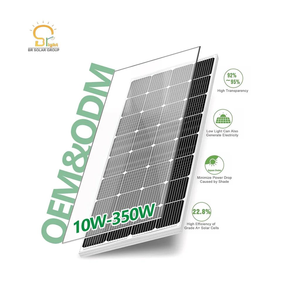 Солнечные панели BR SOLAR, солнечная панель 100 Вт, фотоэлектрический модуль 150 Вт, солнечная панель для солнечной энергетической системы дома