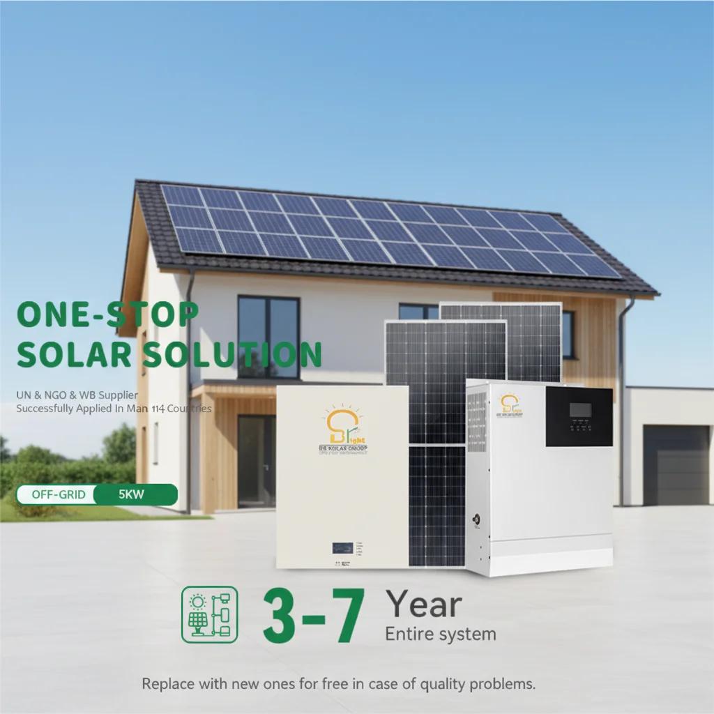 BR SOLAR Sistema de almacenamiento de energía en el hogar 3kw 5kw ESS Sistema solar híbrido de almacenamiento de energía con batería para uso doméstico