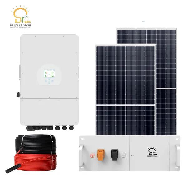 BR SOLAR с включением и выключением гибридной системы хранения солнечной энергии 10 кВт для дома
