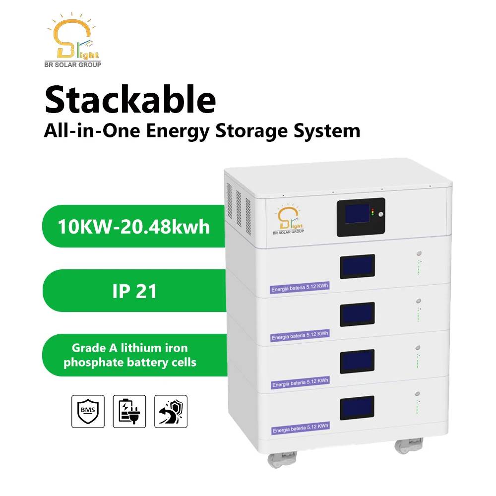 BR SOLAR 可堆叠 Lifepo4 ESS 电池 10KW 智能一体化储能系统,适用于家庭太阳能备用
